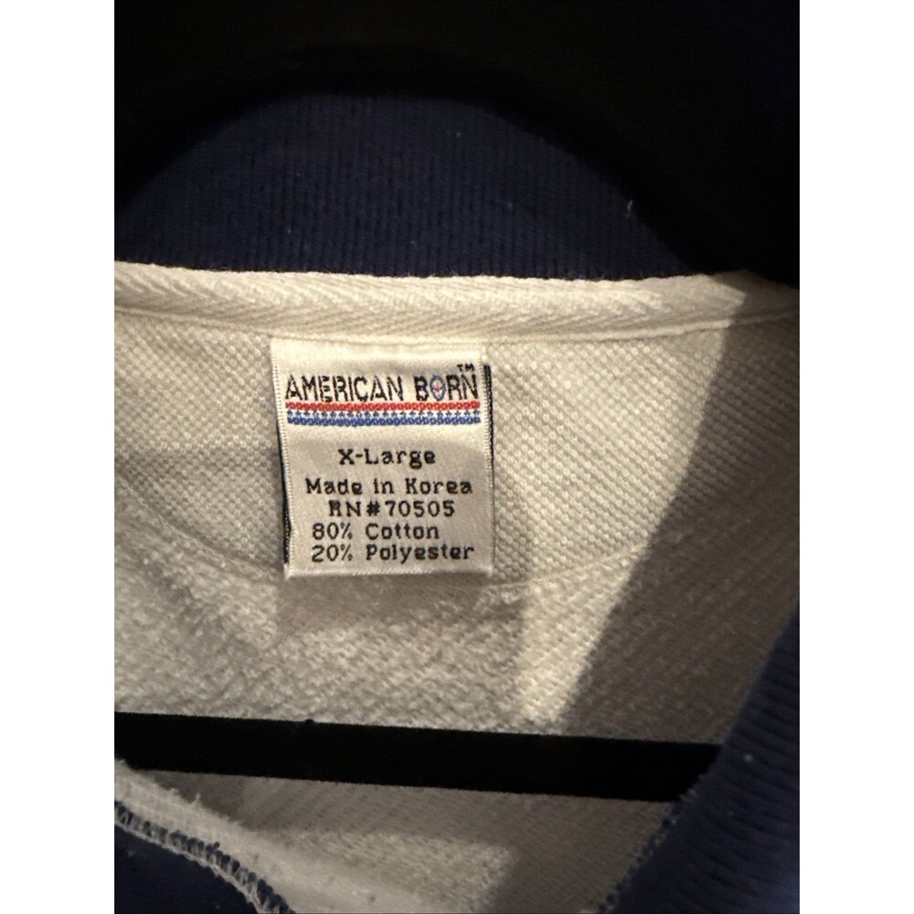 Winston Winners Heavyweight Collared Sweatshirt XL Grey With Blue Collar GUC - Picture 2 of 10